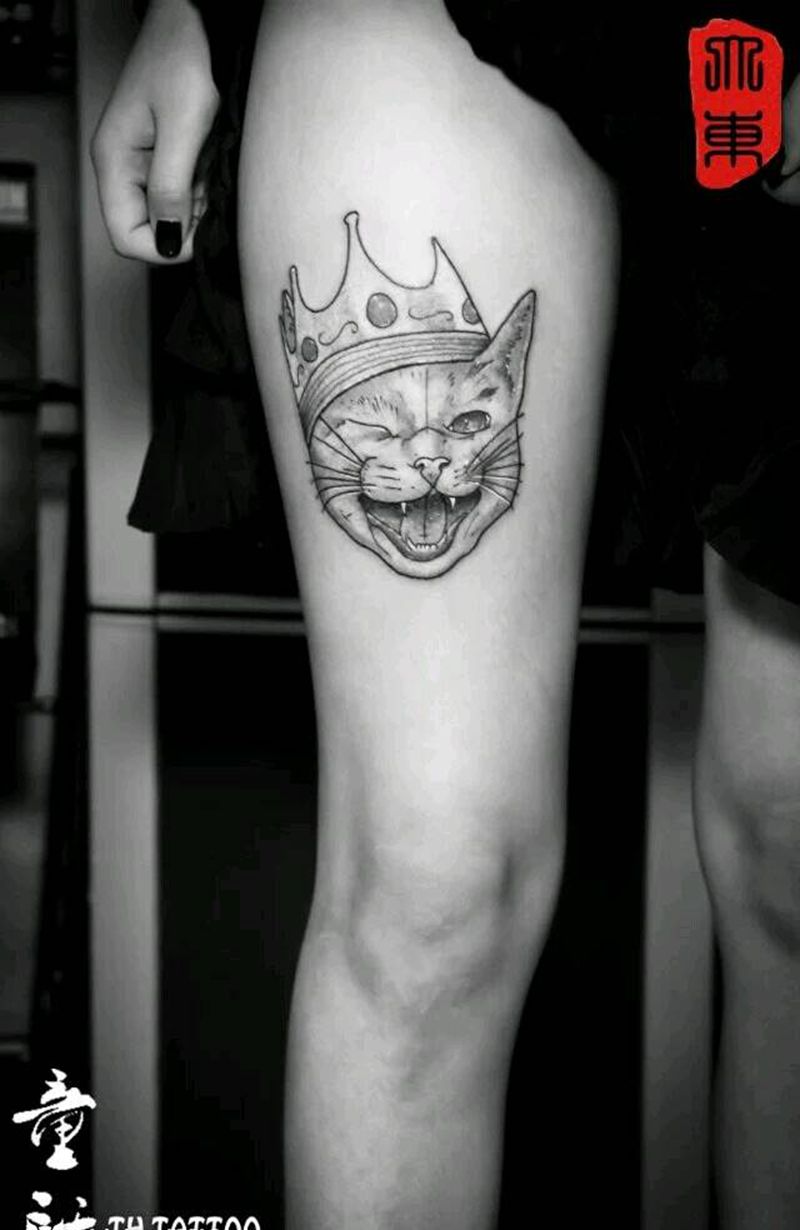 猫咪纹身图片