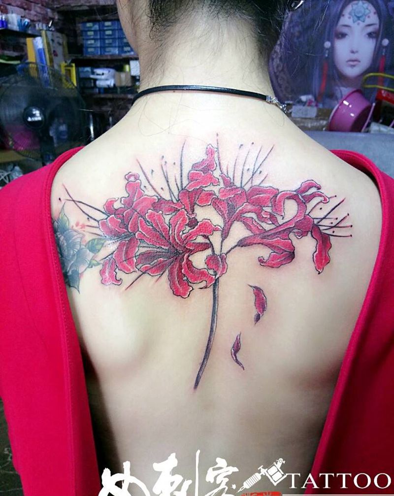 彼岸花纹身图片