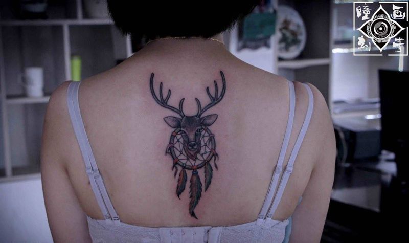鹿纹身纹身图片