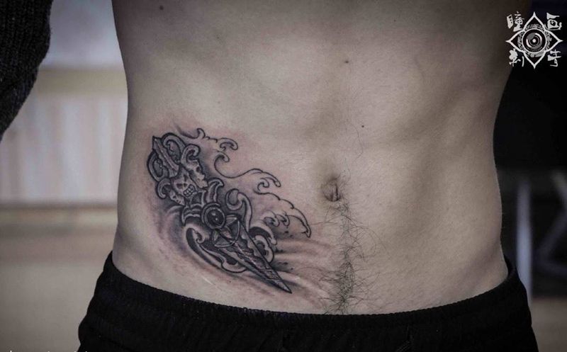 疤痕遮盖纹身图片