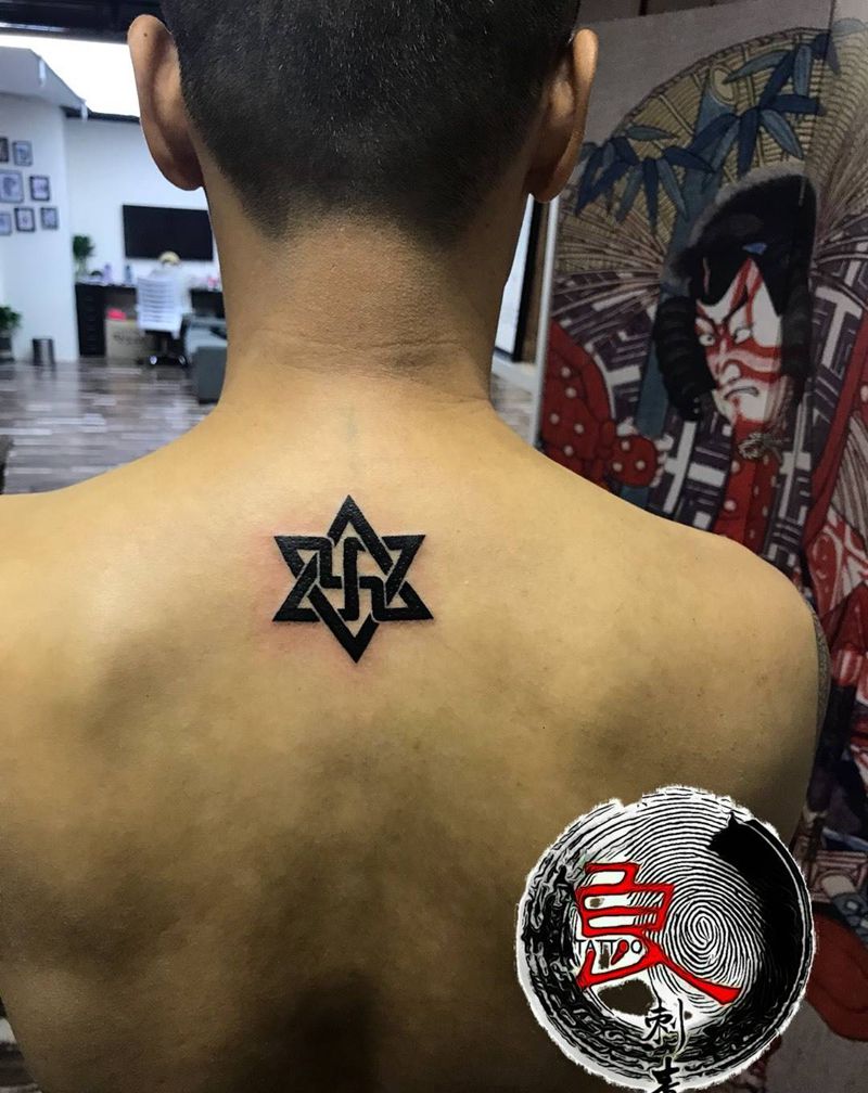 六芒星纹身图片