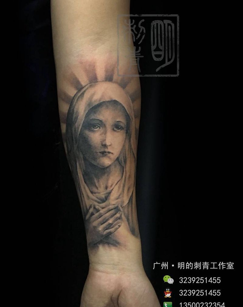 圣母纹身图片