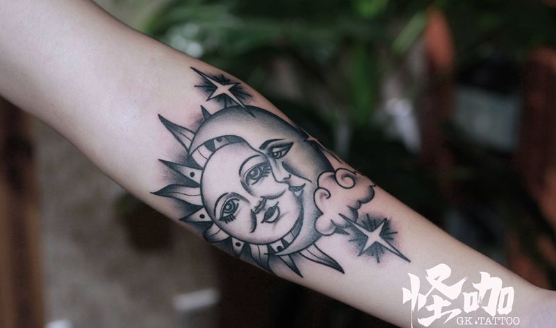 作品纹身图片_手臂Old School纹身图案