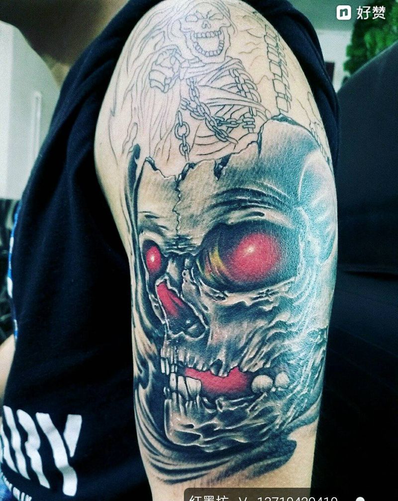 骷髅纹身图片