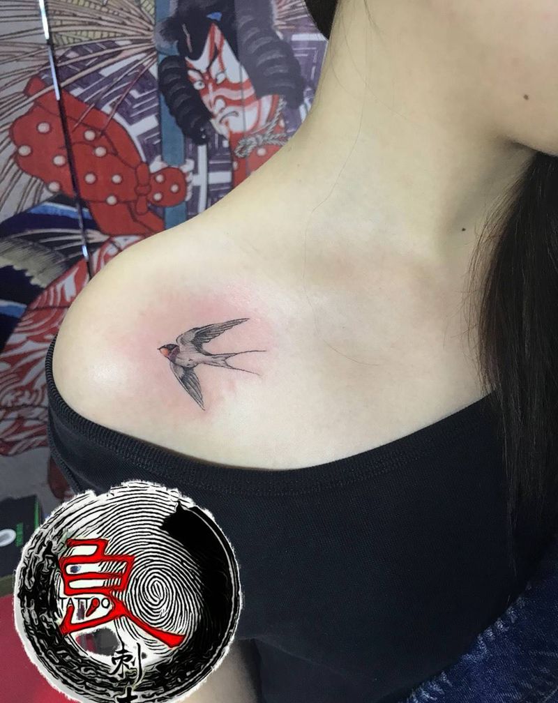 燕子纹身图片
