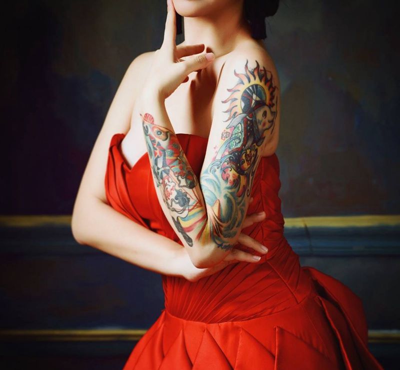 客人纹身买家秀纹身图片