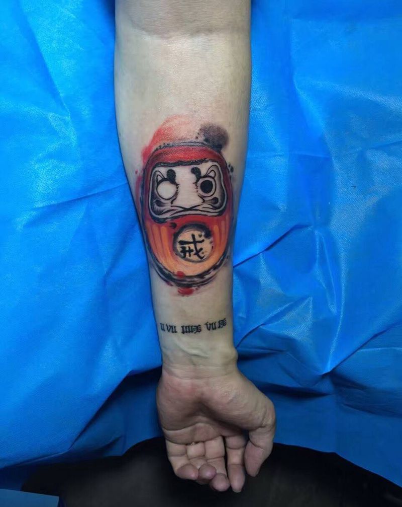 达摩蛋，纹身图片