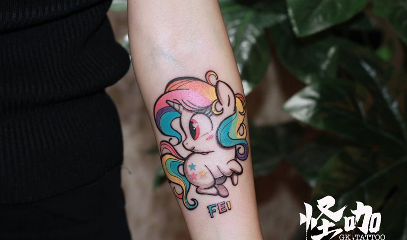 作品纹身图片_手臂New School纹身图案