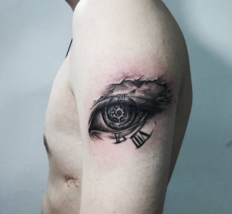 眼睛纹身图片