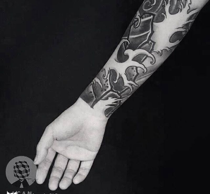 恢复后纹身图片