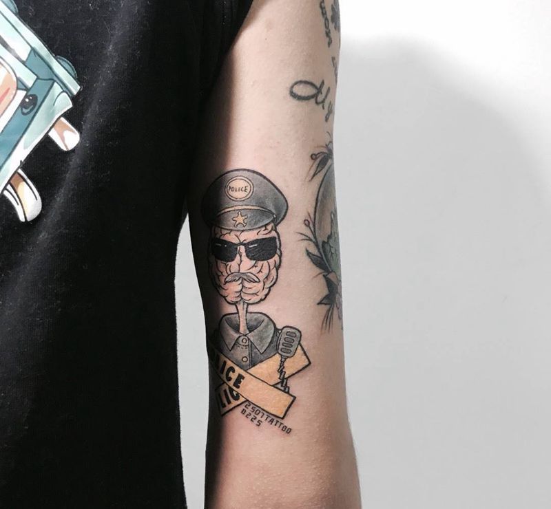 思维警察纹身图片