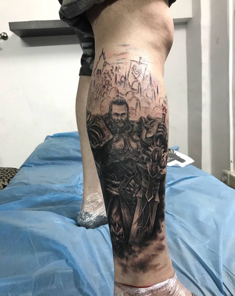 战士（未完成）纹身图片