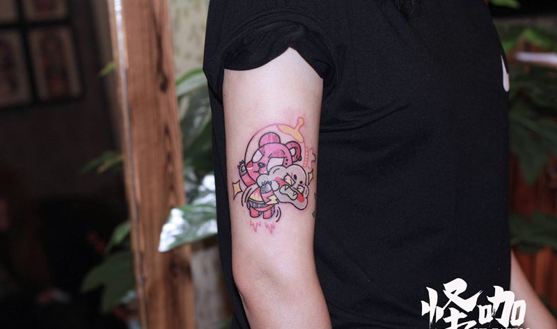 作品纹身图片_手臂卡通纹身图案