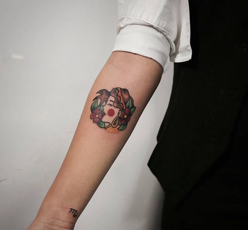 Old school纹身图片