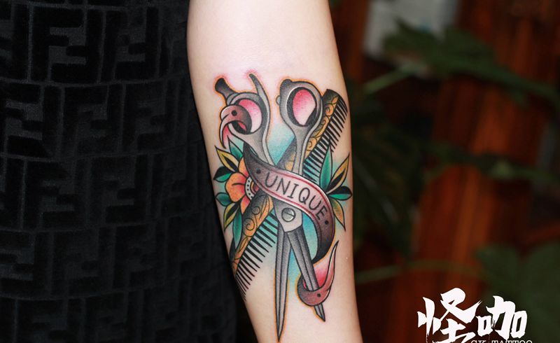 作品纹身图片_手臂Old School纹身图案