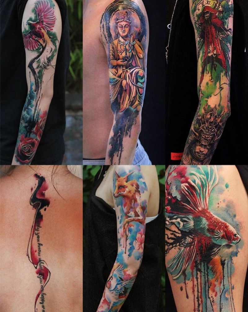 17年部分作品展示纹身图片