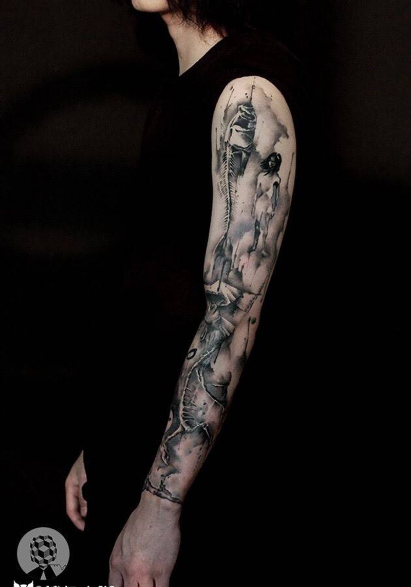 Acan作品纹身图片_手部原创清新纹身图案