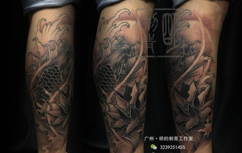 鲤鱼纹身图片