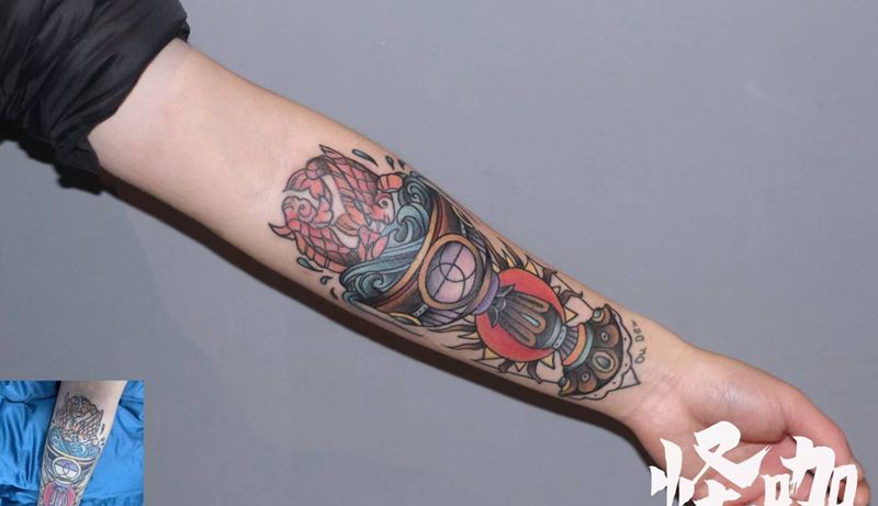 school遮盖纹身图片_手臂手部Old SchoolNew School纹身图案