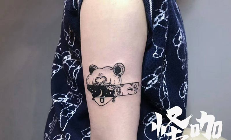 动漫纹身图片_手臂纹身图案