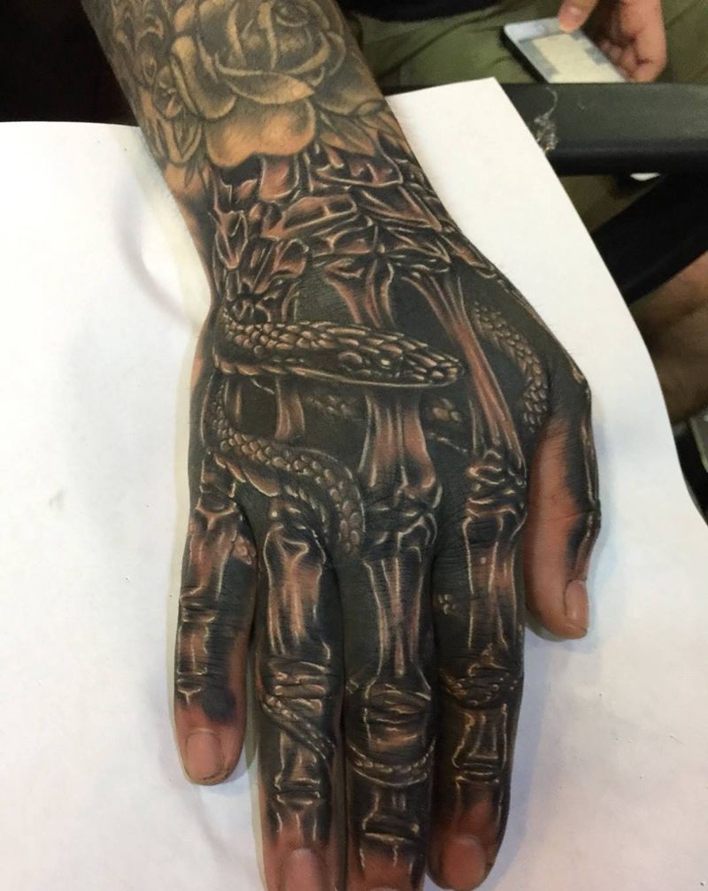 鬼手纹身图片
