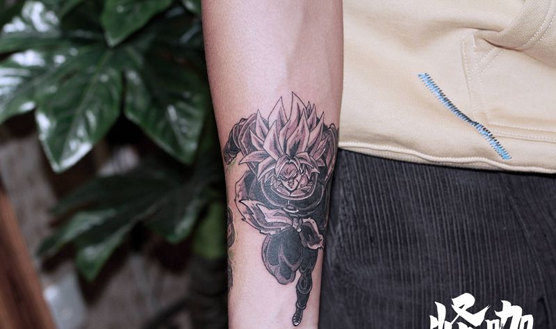 作品纹身图片_手臂动漫纹身图案