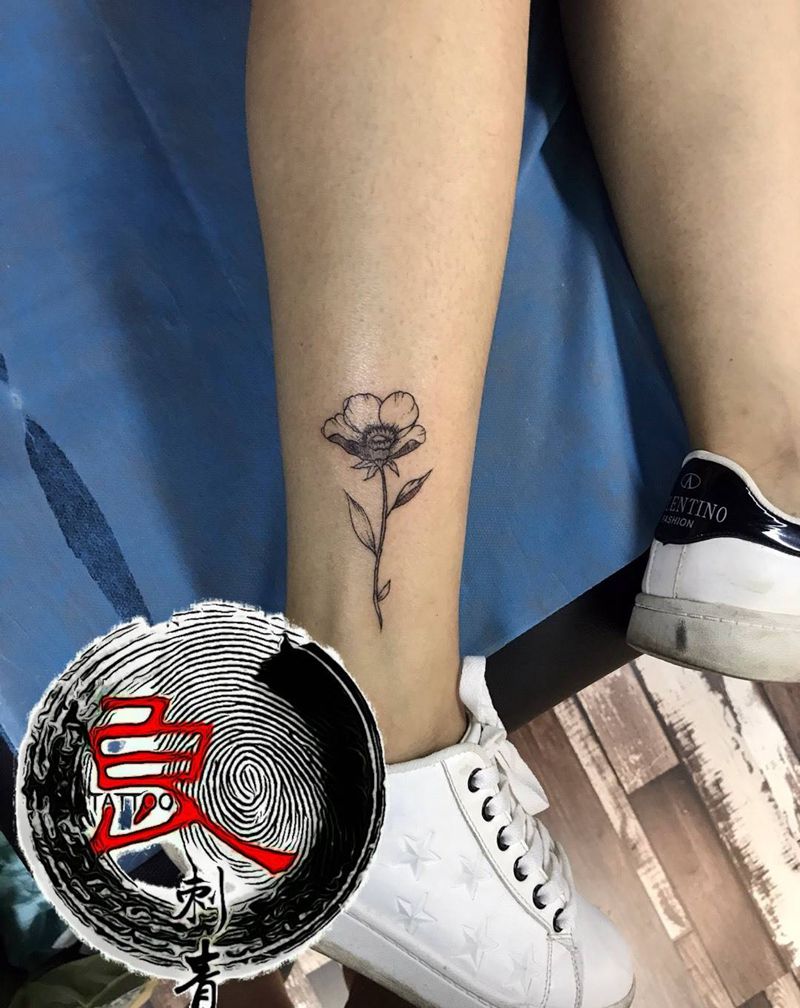 小花纹身图片