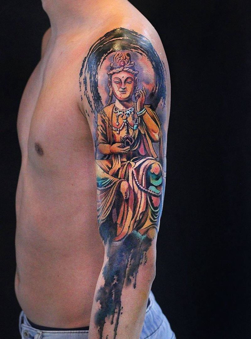 观音纹身图片