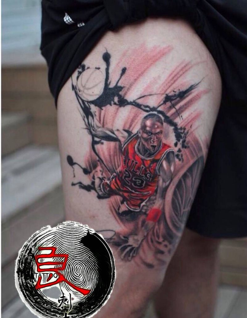 乔丹纹身图片