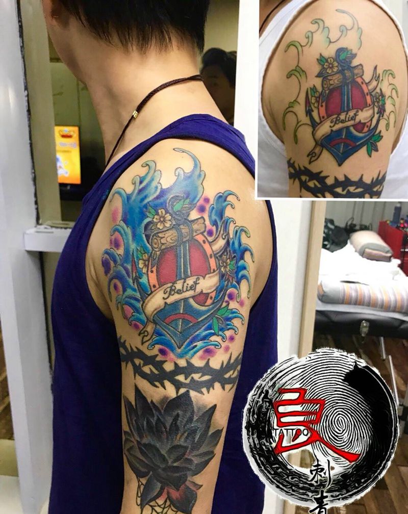 修改 浪纹身图片