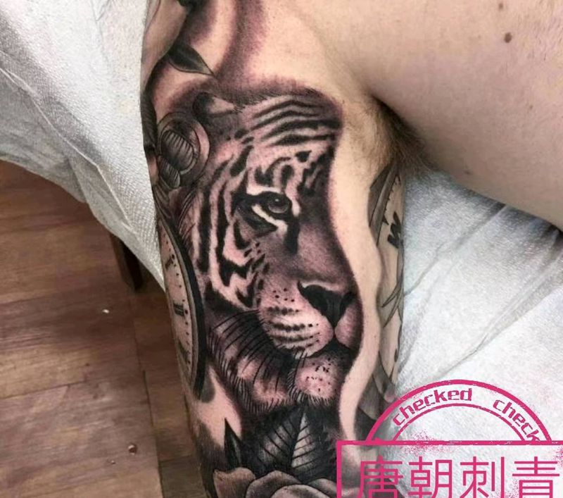 老虎纹身图片