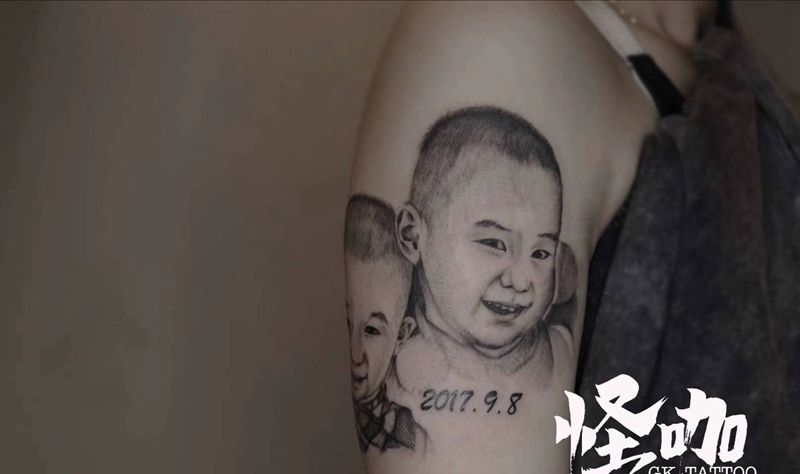 写实纹身图片_手臂纹身图案