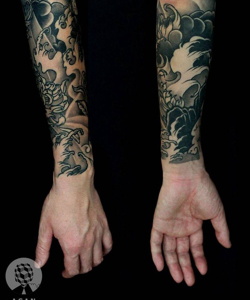 Acan作品纹身图片_传统手部手臂纹身图案