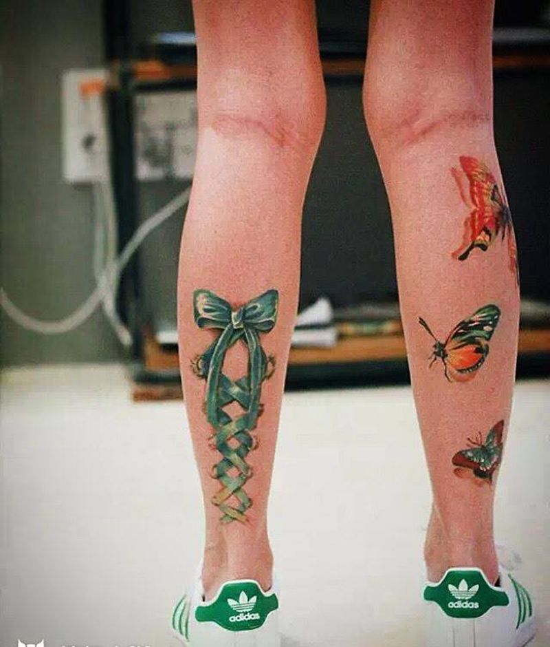 长腿mm纹身恢复后纹身图片