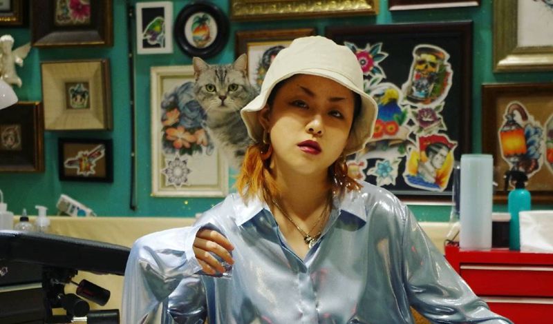 猫耳朵纹身图片_手臂欧美肖像清新字符动物静物原创成品纹身图案