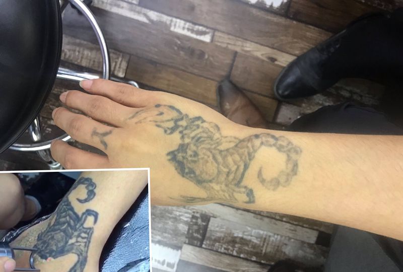 洗纹身两次效果纹身图片_洗纹身图案