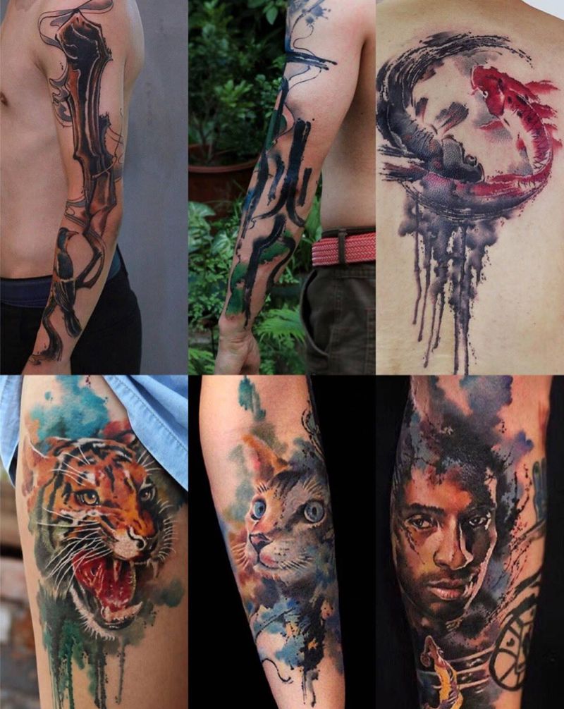 17年部分作品展示纹身图片