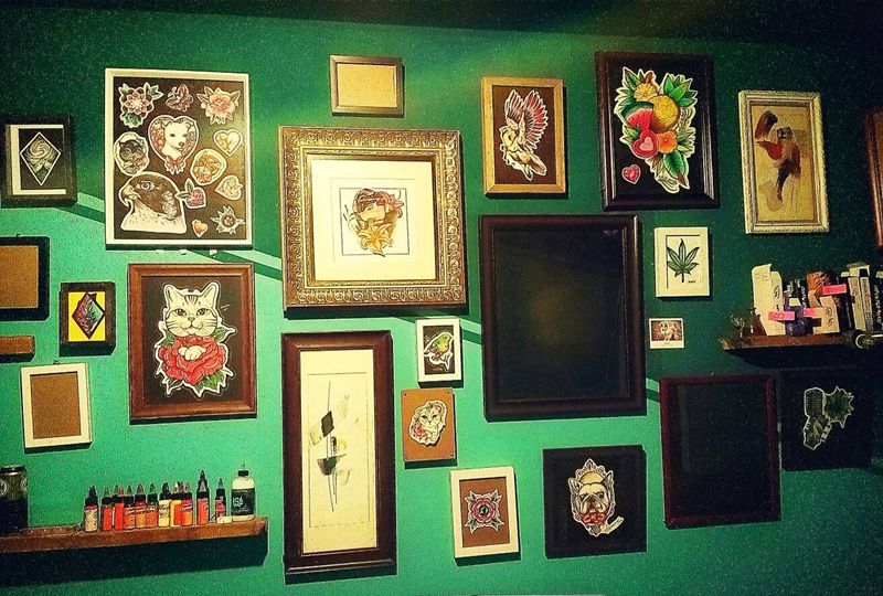 慢慢来~纹身图片_胸部腰部手臂腿部脚部欧美植物原创手稿插画纹身图案