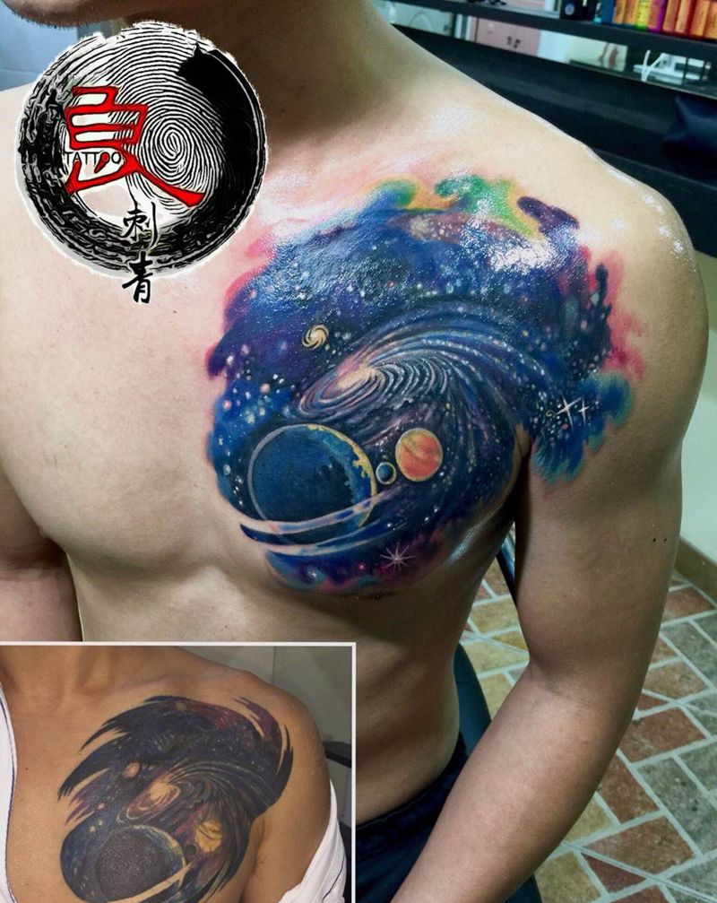 修改 星空纹身图片