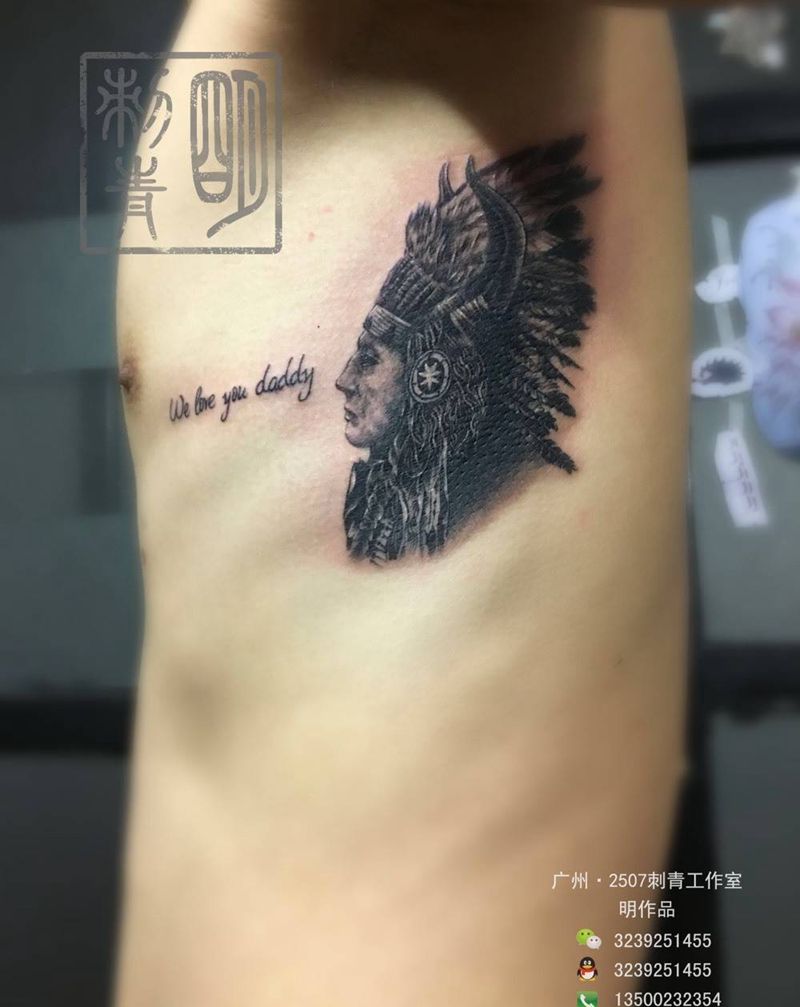 印第安人纹身图片