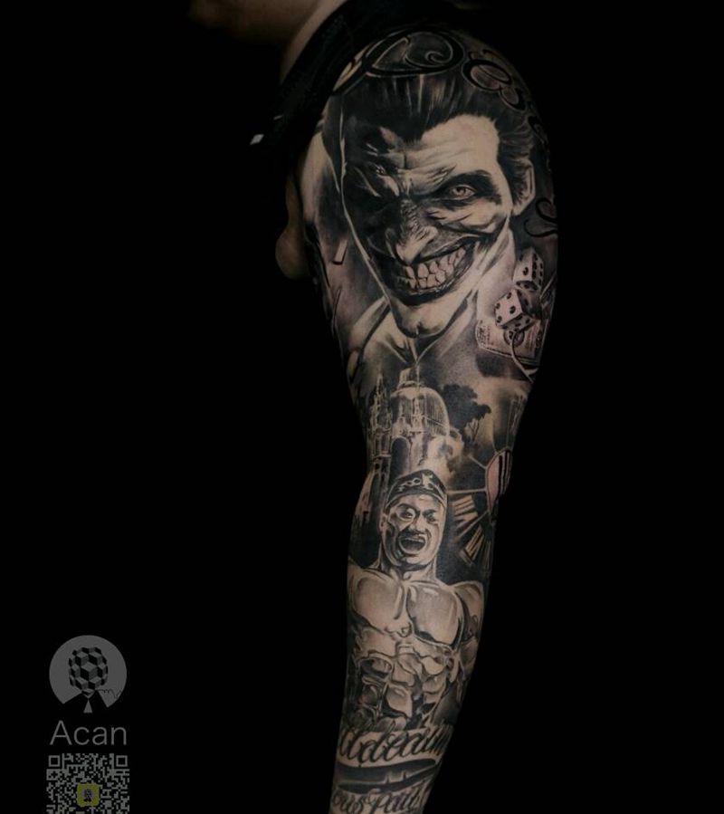 花臂纹身图片_手部手臂欧美写实纹身图案