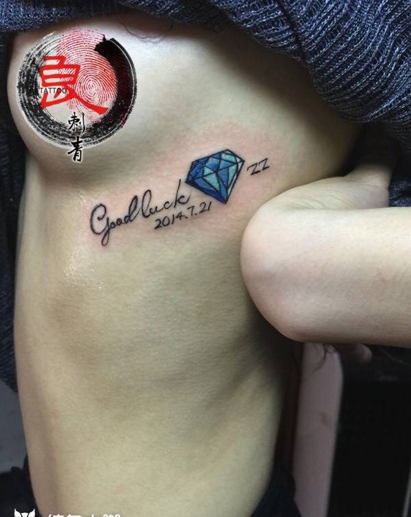 挡。纹身图片_女生几何清新纹身图案