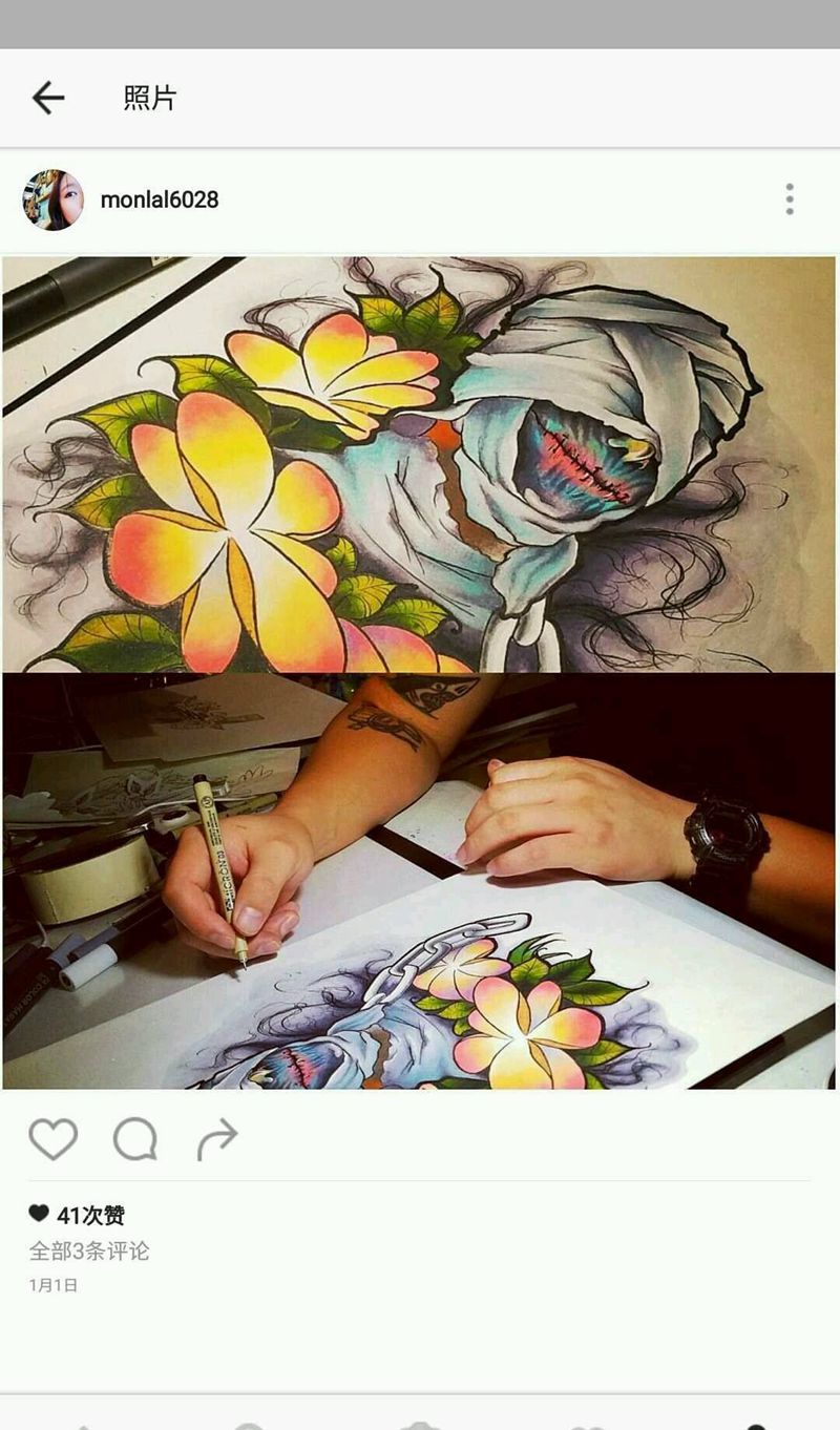 歪果佬很有眼光纹身图片