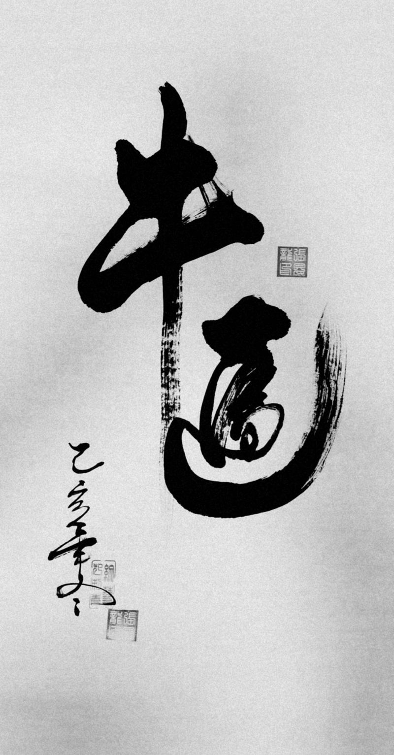 牛逼纹身图片_毛笔字纹身图案