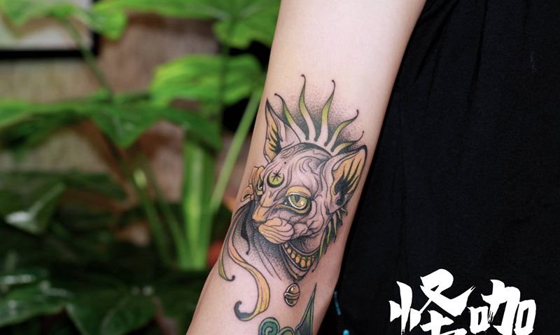 作品纹身图片_New School点刺纹身图案