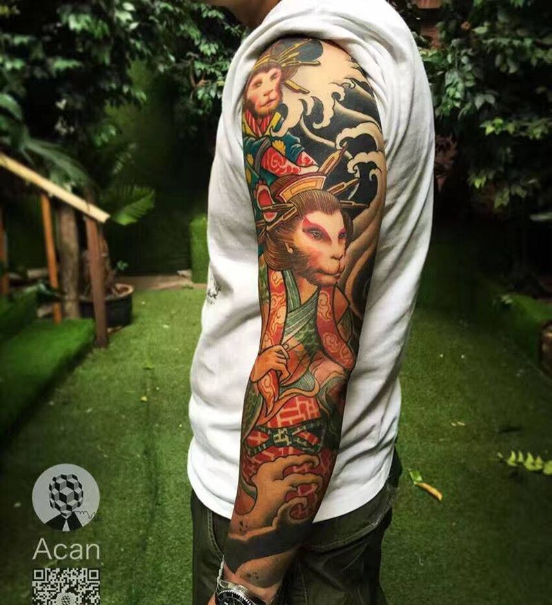 花臂小作纹身图片_成品手部手臂传统原创纹艺犯刺青纹身图案