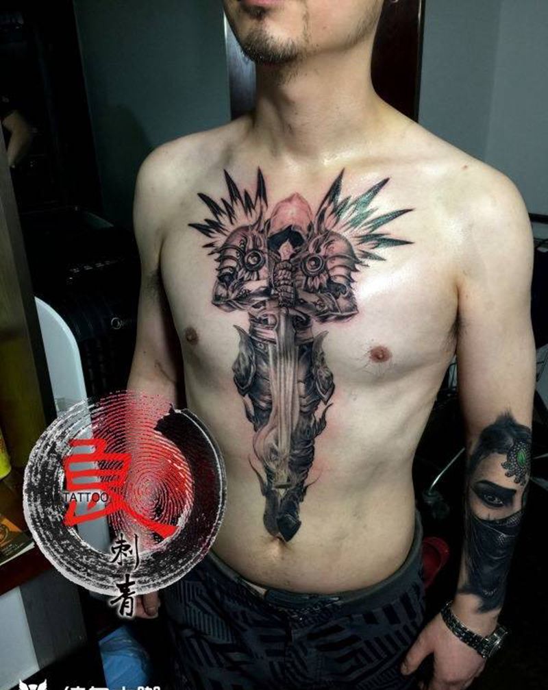 大天使。纹身图片