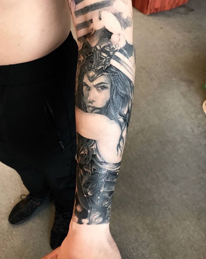 神奇女侠纹身图片