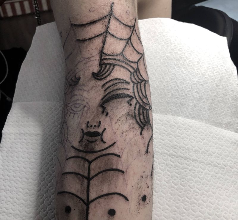 你好、我是oldschool纹身图片_手臂肩部Old School纹身图案