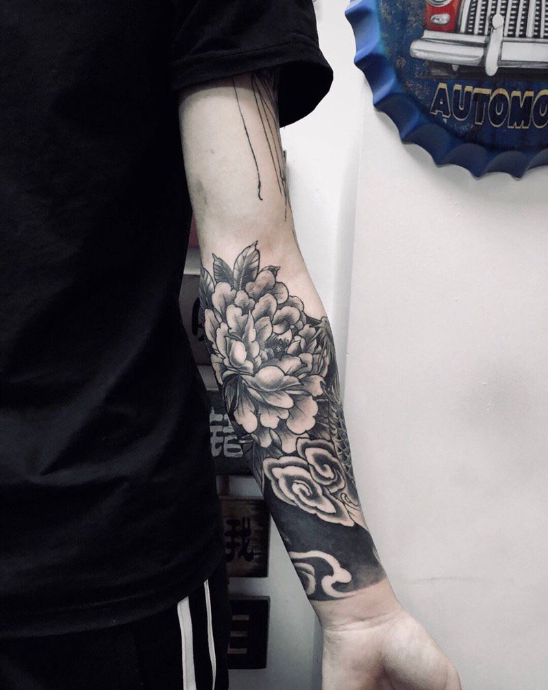 包小臂纹身图片_手臂新传统纹身图案